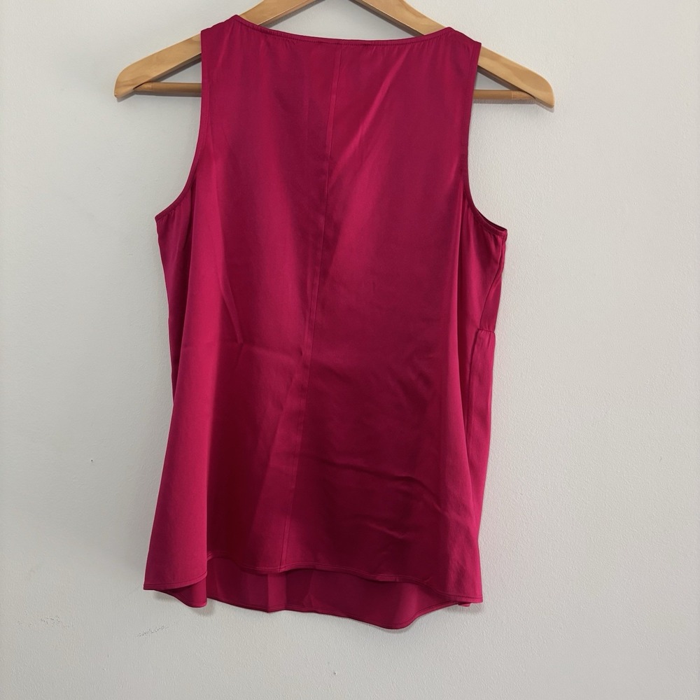 VTG Talbots Petites Silk Babydoll Camisole 6 Fuchsia‎  Sleeveless Y2K 2000s Cami - Picture 2 of 9